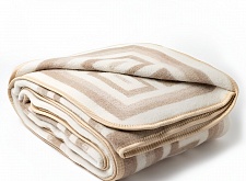 Одеяло из новозеландской шерсти Греция бел/беж размер 200*220 Влади