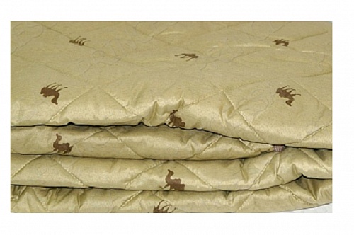 Одеяло ЛЮКС (шерсть верблюжья) утолщенное 1,5 спальное арт 2135