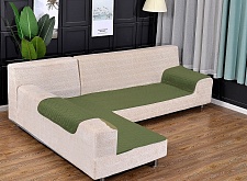Антискользящих на угловой диван Паркет 90х210 с Оттоманкой 90х160 и подлоко. 50х70(2шт) Зеленый 816/90.4.9