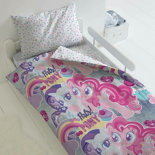 Постельное белье "My Little Pony" Neon хлопок 16029-1/16030-1 Подружки пони 1,5 спальный