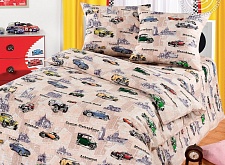 Детское постельное белье Артпостель бязь Автокруиз арт.100 размер 1,5 спальный