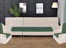 Комплект антискользящих на диван Паркет 70х210см, кресла 70х150см цв.Зелёный арт. 822/70.4.9