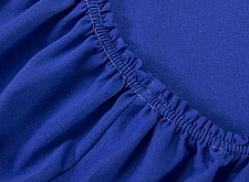 Простыня Трикотажная на резинке (цвет синий) размер 140*200*20