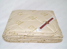 Одеяло Премиум (шерсть верблюжья/сатин) утолщенное размер Евро арт 2147