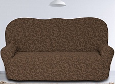 Чехол жаккардовый буклированный на диван без оборки арт.KAR 013-05 цвет 680/110.005 A.Kahve