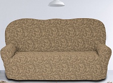 Чехол жаккардовый буклированный на диван без оборки арт.KAR 013-03 цвет 680/110.003 Bej