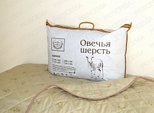 Одеяло Люкс-Эконом Шерсть овечья размер 2х спальное артикул 2043