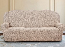 Чехол Жаккардовые буклированный на диван без оборки арт.KAR 002-06  цвет 673/110.006 Tas