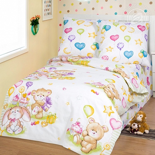Детское постельное белье Артпостель бязь "Именины" арт. 112 размер 1,5 спальный