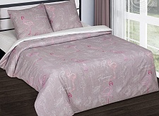 КПБ АртПостель Поплин рисунок Фламинго артикул 904 размер 2-х спальный