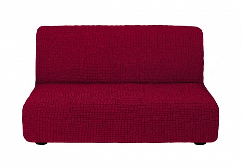 Чехол на 3-х местный диван  без подлокотников цвет Бордовый 257/110.221