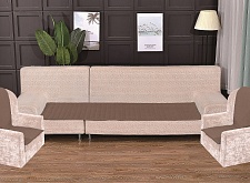 Комплект антискользящих на диван Косичка 90х210см(1шт) кресла 90х160см(2шт) цвет светло-коричневый 815/90.1.8