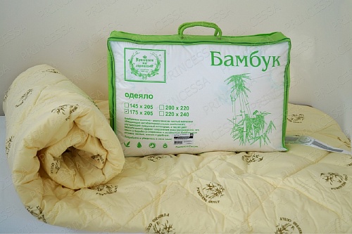 Одеяло Премиум (бамбук/сатин) утолщенное, 2х-спальное артикул 2174