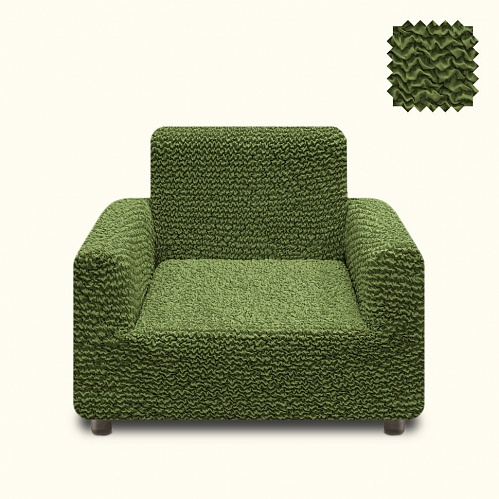 Чехол "REWAND" стрейч на кресло без оборки, арт. R1-13 цвет 753/100.013 Зеленый