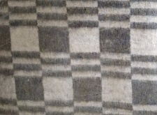 Одеяло Хлопковое "Клетка" размер 140 Х 205 цвет св. серый