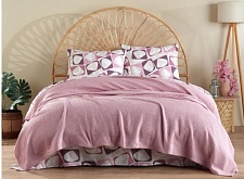 Комплект постельного белья с вафельным покрывалом 100% хлопок DORA-06 размер Евро  945/230.06