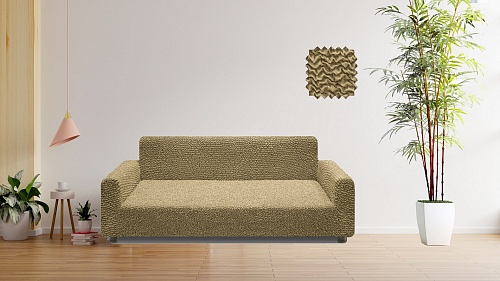 Чехол REWAND стрейч на диван без оборки R3-07 TIRAMISU цвет 754/300.001 