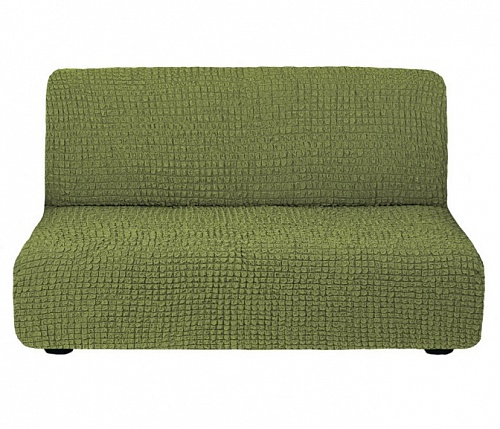 Чехол на 3-х местный диван  без подлокотников цвет Фисташковый